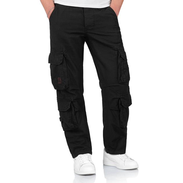 Брюки Surplus Raw Vintage SURPLUS AIRBORNE TROUSERS SLIMMY Black L (05-3603-03) - зображення 1