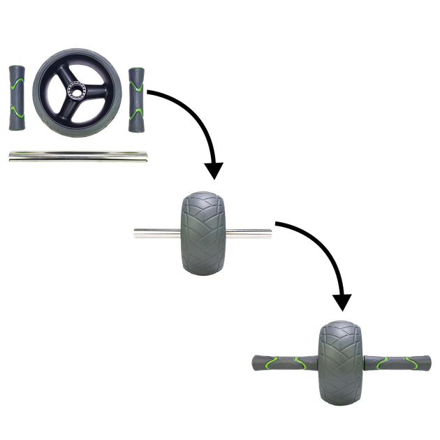 Ролик для пресса Tunturi Pro Exercise Wheel Deluxe 14TUSFU305 - изображение 3
