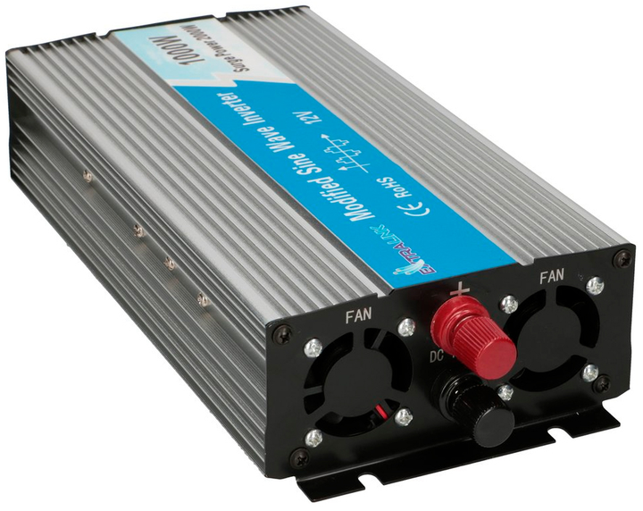 Przetwornica samochodowa Extralink OPIM-1000 1000W ze zmodyfikowaną falą sinusoidalną 12-230V DC-AC (5903148918136) - obraz 2