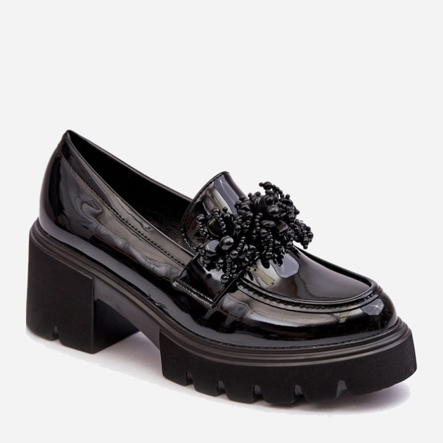 Loafersy damskie na obcasie Renesma 37 Czarne (5905677953701) - obraz 2