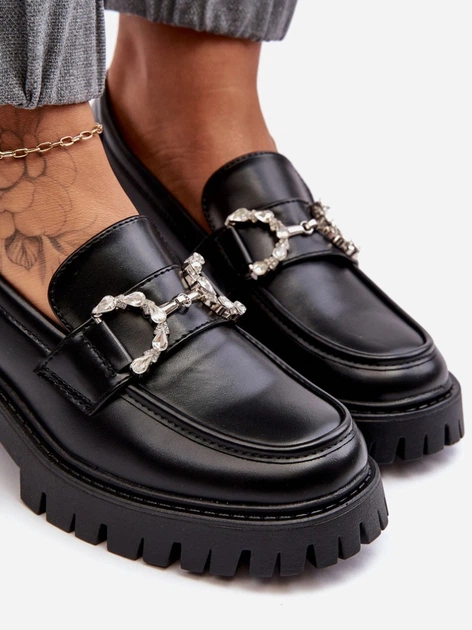 Жіночі лофери Lemmitty 41 Чорні (5905677953022) - зображення 8