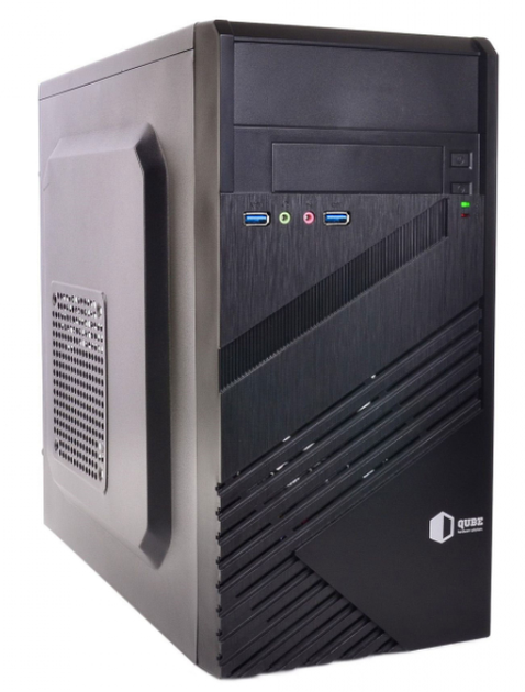 Игровой ПК QUBE QB05M U3 Tower / Intel Core i3-9100F (4 ядра по 3.6 - 4.2 GHz) / 8 GB DDR4 / 240 GB SSD / nVidia GeForce GT 1030, 2 GB GDDR5, 64-bit / 400W - изображение 4
