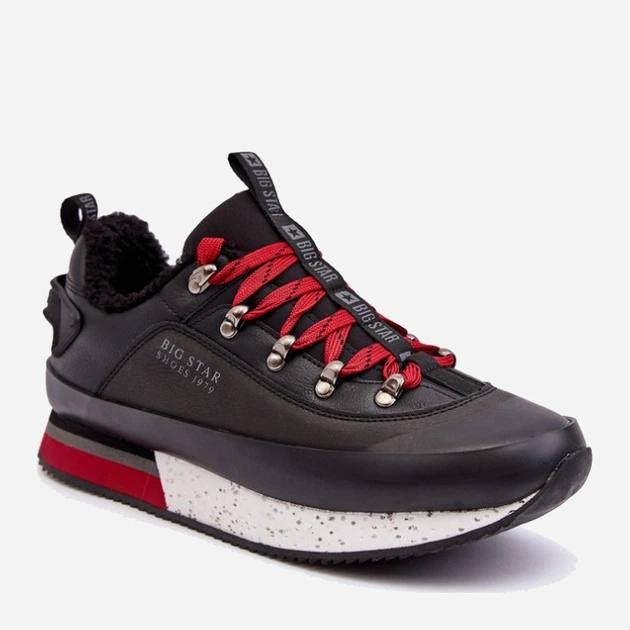 Zimowe buty sportowe męskie ocieplane Big Star MM174111 44 Czarne (5900714685331) - obraz 3