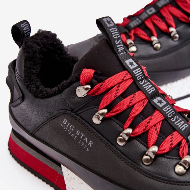 Zimowe buty sportowe męskie ocieplane Big Star MM174111 44 Czarne (5900714685331) - obraz 8