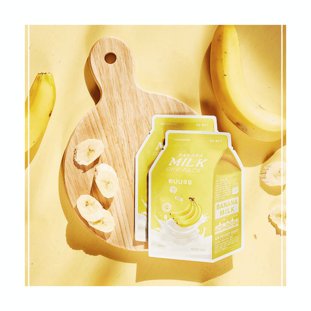 Тканевая маска с экстрактом банана A'pieu Milk Banana Milk One-Pack - изображение 2