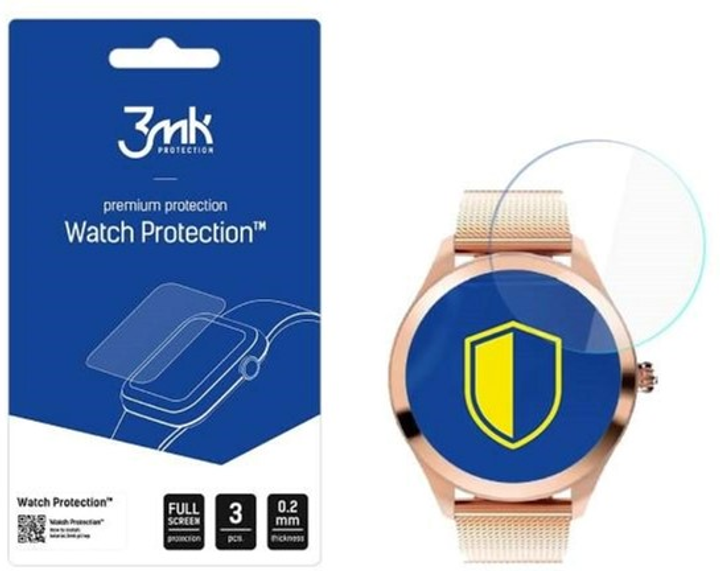 Набір захисного скла 3MK FlexibleGlass ORO-MED для Smart Lady Watch 3 шт (5903108495332) - зображення 1