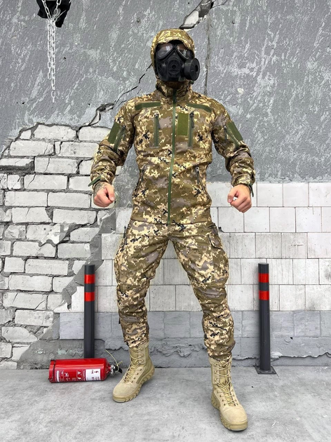 Тактичний теплий військовий комплект Squad ( Куртка + Штани ), Камуфляж: Піксель, Розмір: XXL - зображення 1