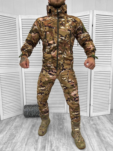 Тактический теплый военный комплект Legenda ( Куртка + Штаны ), Камуфляж: Мультикам, Размер: S - изображение 1