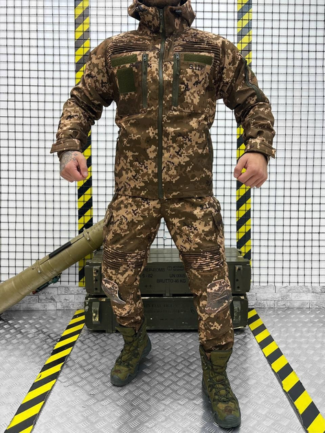 Тактичний теплий військовий комплект Mission ( Куртка + Штани ), Камуфляж: Піксель, Розмір: S - зображення 1