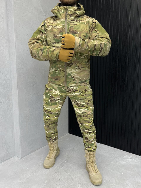 Тактичний теплий військовий комплект Rehub ( Куртка + Штани ), Камуфляж: Мультикам, Розмір: L - зображення 1
