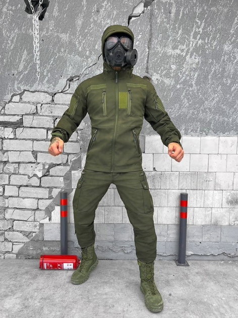 Тактичний військовий комплект Squad ( Куртка + Штани ), Камуфляж: Олива, Розмір: M - зображення 1