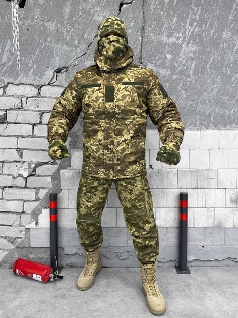 Тактичний зимовий військовий комплект Mystery ( Куртка + Штані ), Камуфляж: Піксель, Розмір: L - зображення 1