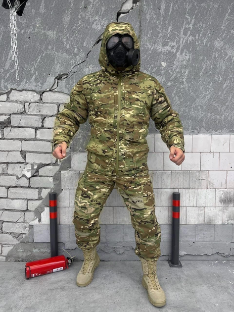 Тактический зимний военный комплект Squad ( Куртка + Штаны ), Камуфляж: Мультикам, Размер: S - изображение 1