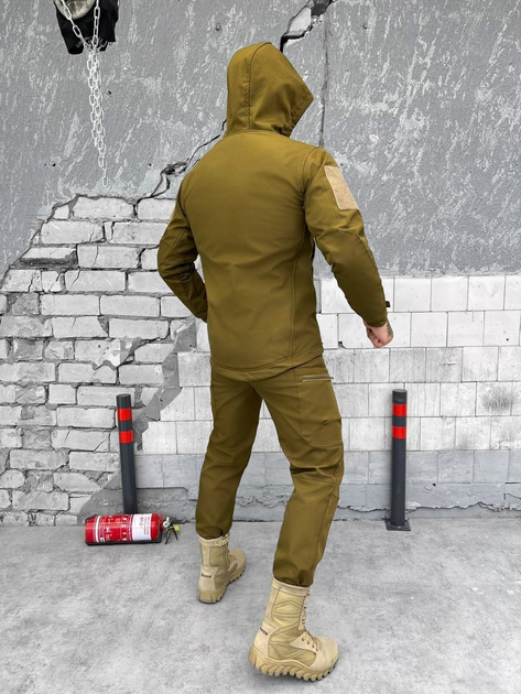 Тактичний теплий військовий комплект Mystery ( Куртка + Штани ), Камуфляж: Койот, Розмір: S - зображення 2