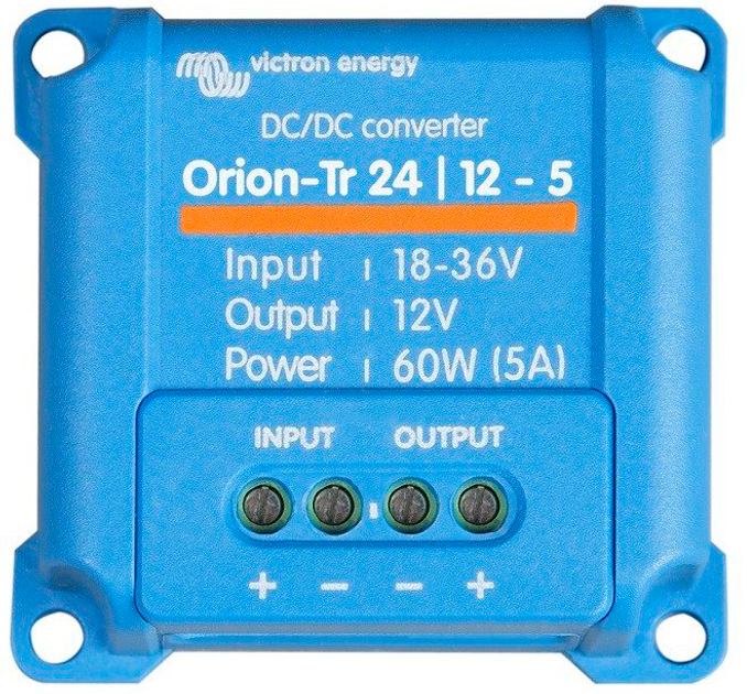 Konwerter samochodowy Victron Energy Orion-Tr 60W 24/12-5A DC-DC (8719076022848) - obraz 1