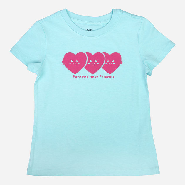 T-shirt dziecięcy dla dziewczynki OVS 1804448 116 cm Błękitny (8056781110621) - obraz 1
