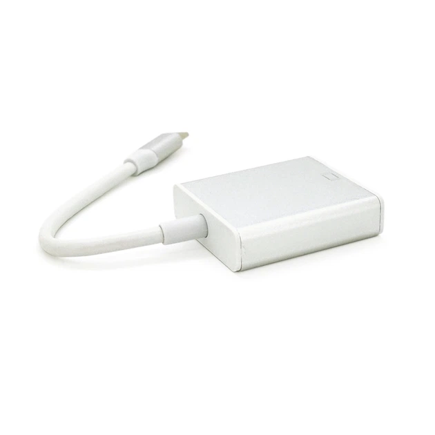 Конвертер Type-C (папа) на DVI(мама) 10cm, GOLD, 4K/2K Voltronic YT-C-Type-C(M)/DVI(F) - изображение 3