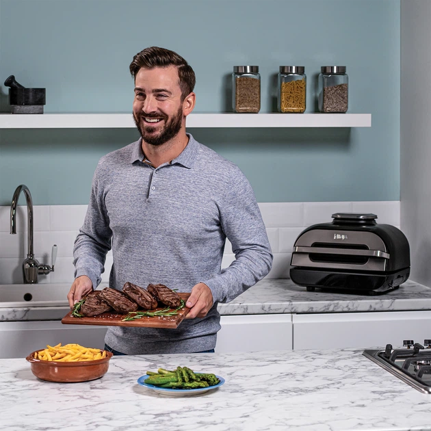 Гриль Ninja Foodi MAX Health MultiGrill & Air Fryer AG551EU – фото