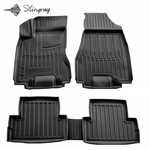 3D Коврики в салон Nissan X-Trail (T31) 2007-2014 Комплект Stingrey ...