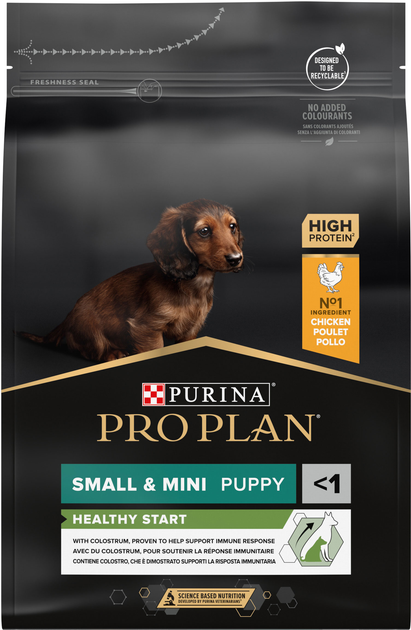 Сухий корм Pro Plan Small and Mini Puppy Healthy Start з куркою 3 кг (7613035114340) - зображення 1