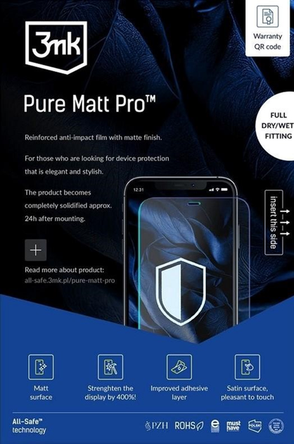 Захисна плівка 3MK All-In-One Pure Matt Pro універсальна 5 шт (5903108496896) - зображення 1
