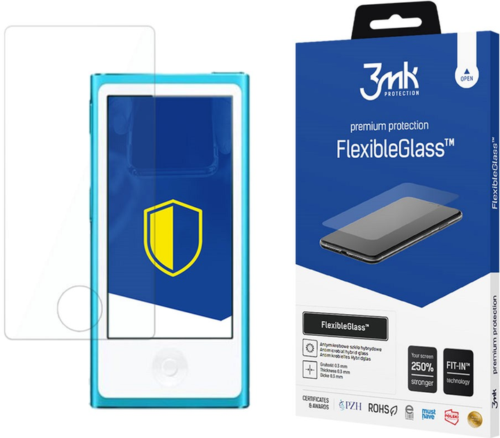 Szkło hybrydowe 3MK FlexibleGlass do Apple iPod Nano 7Gen (5901571177618) - obraz 1