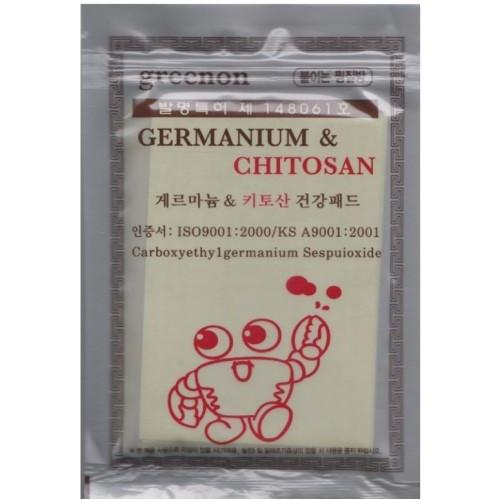 Лечебный пластырь с германием и хитозаном Greenon Germanium&Chitosan health pad 25 штук - изображение 1