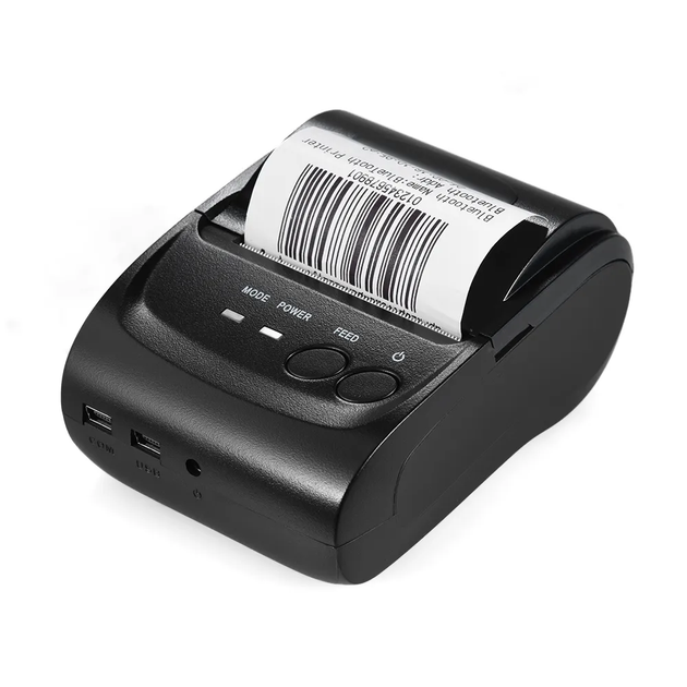 POS-принтер термопринтер для чеков Zjiang ZJ-5802DD 90 мм/сек USB/Bluetooth/COM Black - изображение 2