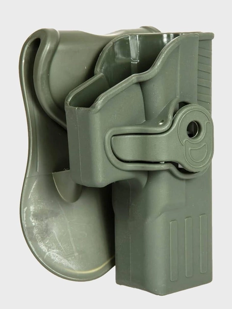 Кобура пластикова Ultimate Tactical для пістолета Glock 19 олива - изображение 2