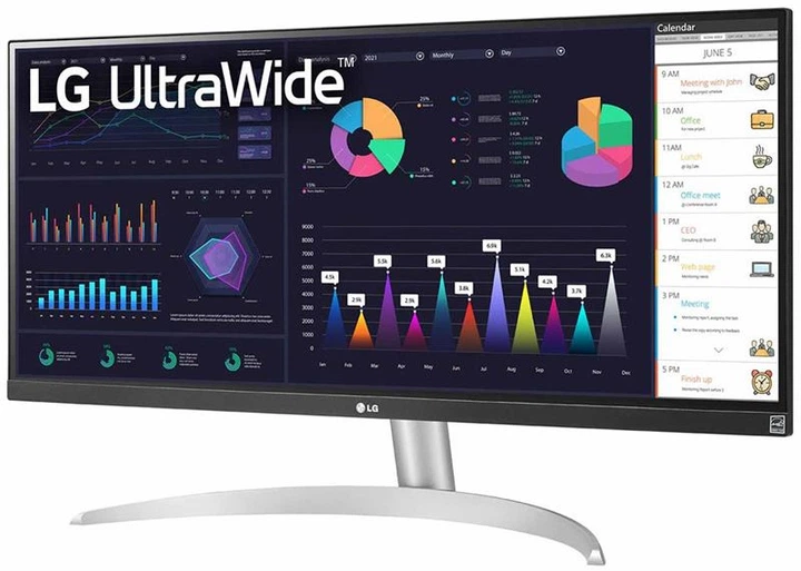 Монитор LG 29" UltraWide 29WQ600-W IPS White - изображение 4