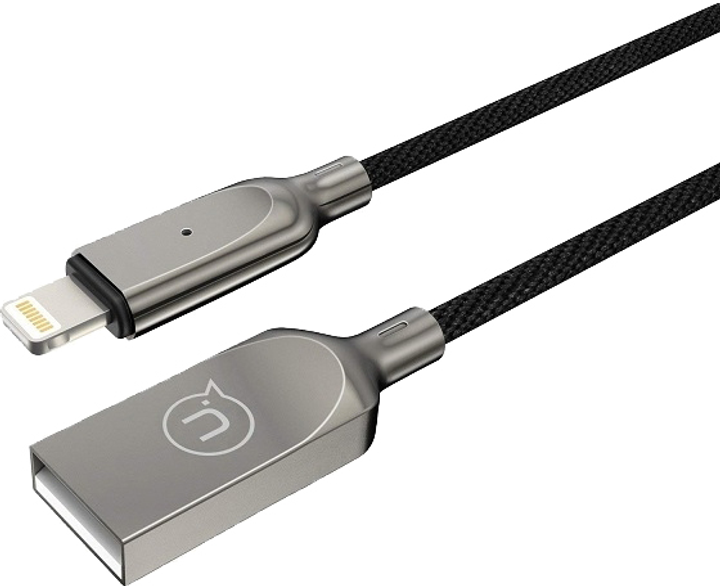 Kabel power-off U-Sun Usams US-SJ418 USB - Lighting 0.6 m czarny (6958444984872) - obraz 1
