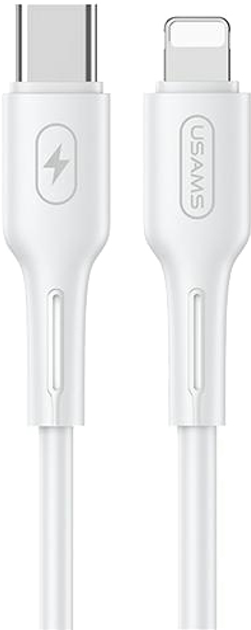 Кабель Usams U43 US-SJ406 USB-C - Lighting 1.2 м Білий (6958444984674) - зображення 1