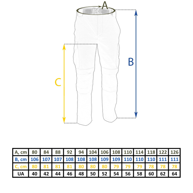 Штани тактические Tailor Rip-Stop Черный 50 - изображение 2