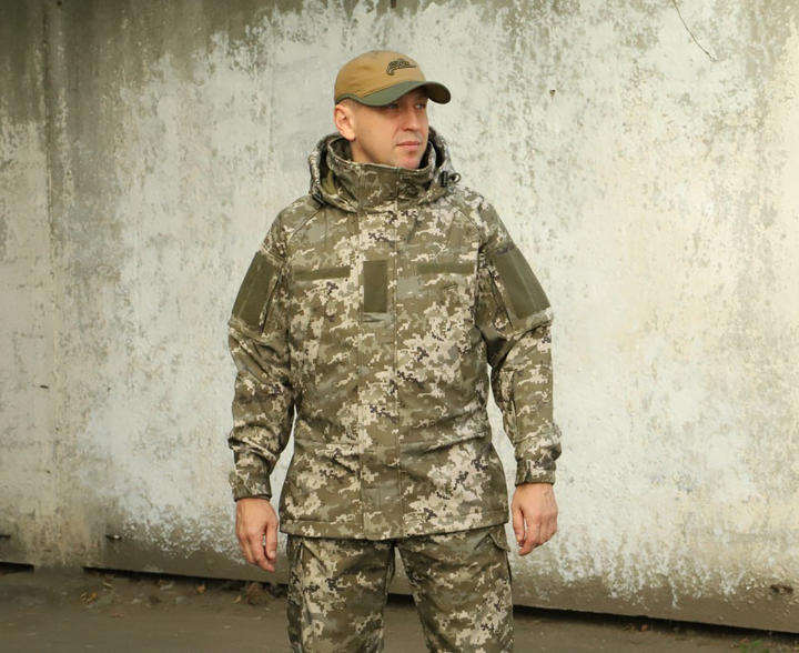 Тактична куртка Soft-shell піксель, парка, Супермен Raptor Tac розмір 62 - изображение 1