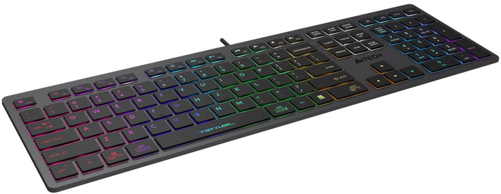 Клавіатура дротова A4Tech FX60H USB Grey Neon backlit (A4TKLA47126) - зображення 3
