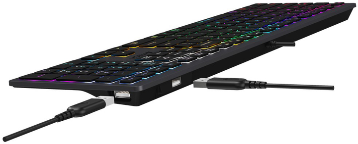 Клавіатура дротова A4Tech FX60H USB Grey Neon backlit (A4TKLA47126) - зображення 9