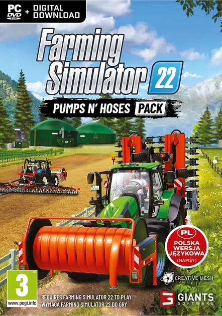 Гра PC Farming simulator 22: PUMPS N'HOSES PACK (Електронний ключ) (4064635100715) - зображення 1
