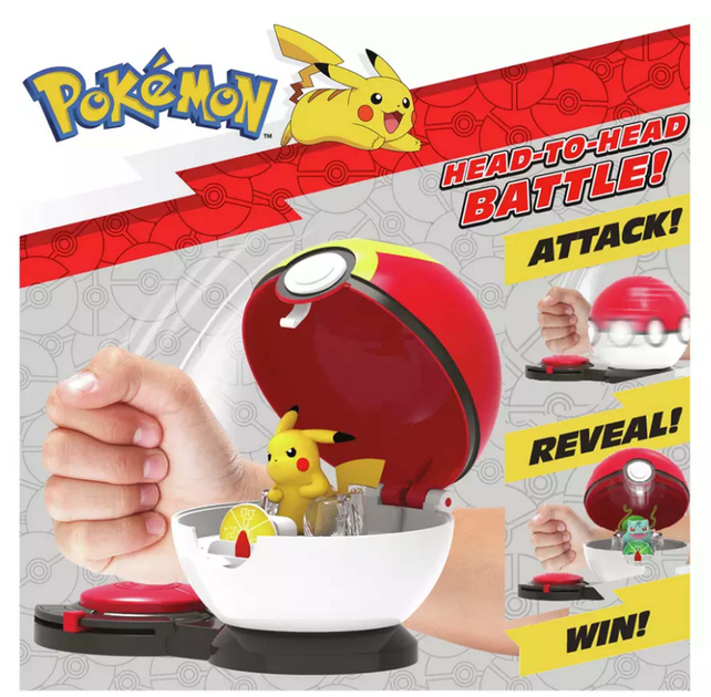 Zestaw gier Jazwares Gra Pikachu vs Bulbasaur Surprise Attack Pokemon z figurkami 1 szt (191726409526) - obraz 3