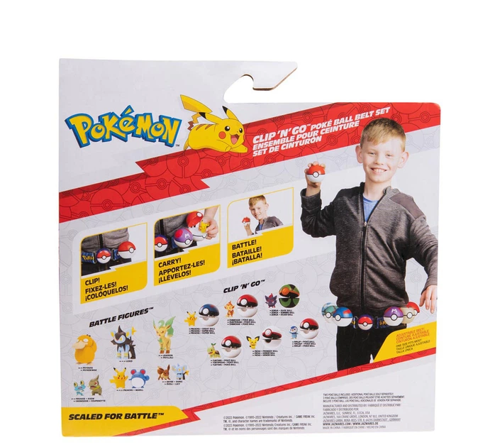 Zestaw gier Jazwares Pas Clip 'N' Go Pokemon z figurką Pikachu 1 szt (191726426332) - obraz 3
