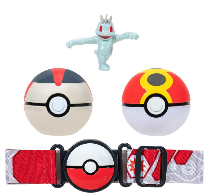 Ігровий набір Jazwares Пояс Clip 'N' Go Pokemon з фігуркою Machop 1 шт (191726426301) - зображення 3
