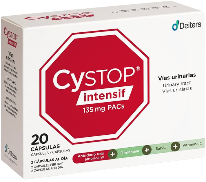 Probiotyki Deiters Cystop Intensif 20 caps (8430022004861) - obraz 1