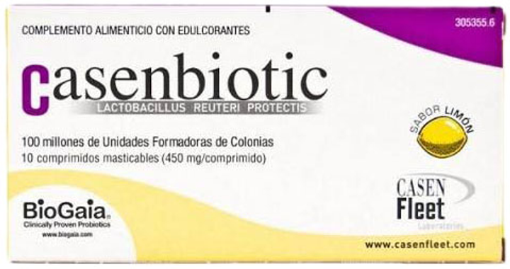 Probiotyki Casen Fleet Casenbiotic Lemon Flavour 30 tabs (8470001591937) - obraz 1