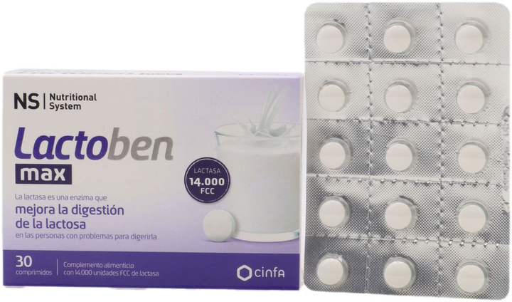 Probiotyki NS Lactoben Max 30 tablets (8470002068469) - obraz 1