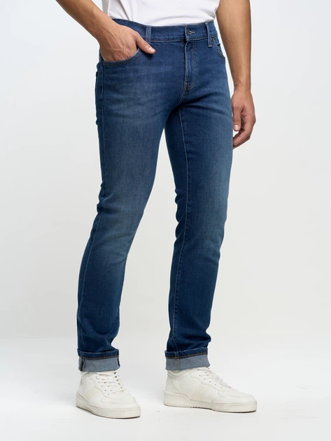 Jeansy slim fit męskie Big Star Martin 553 W34-L32 Ciemnoniebieskie (5900714378844) - obraz 4