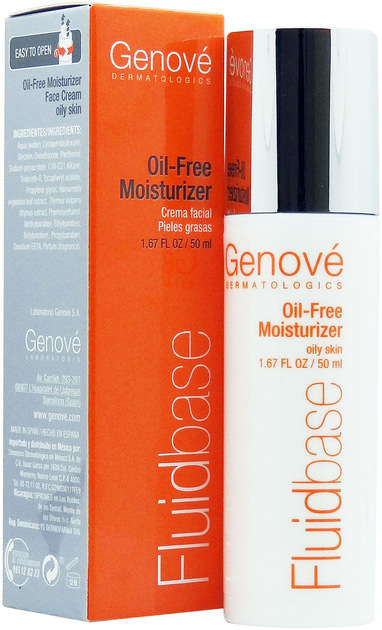 Крем для обличчя Genove Fluidbase Facial Moisturiser Oily Skin 50 мл (8423372034909) - зображення 2