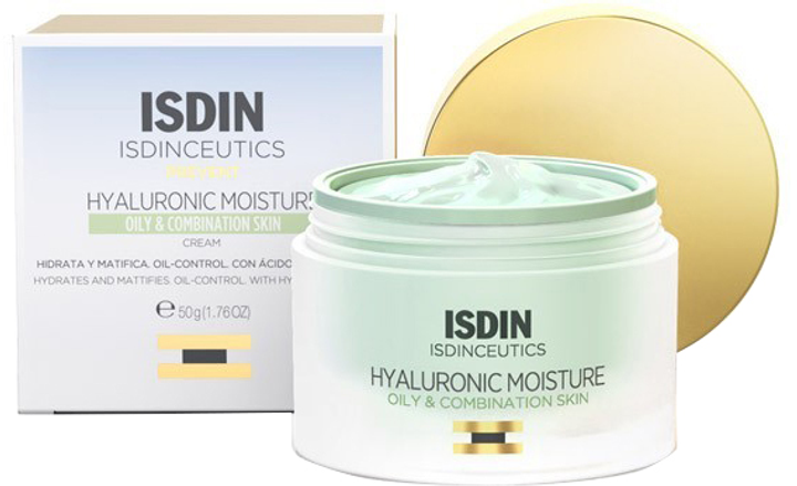 Krem do twarzy Isdin Isdinceutics Hyaluronic Acid Moisturising Cream 50 g (8429420223349) - obraz 1