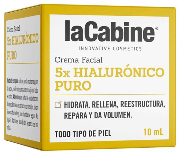 Krem do twarzy La Cabine 5X Pure Hyaluronic Cream 10 ml (8435534409524) - obraz 1