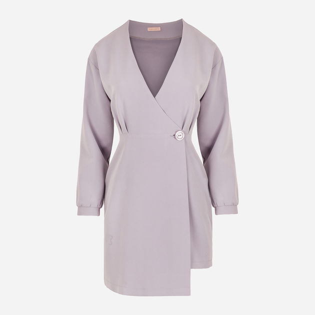 Sukienka ołówkowa damska Makover K034 L Szara (5903068462344) - obraz 3