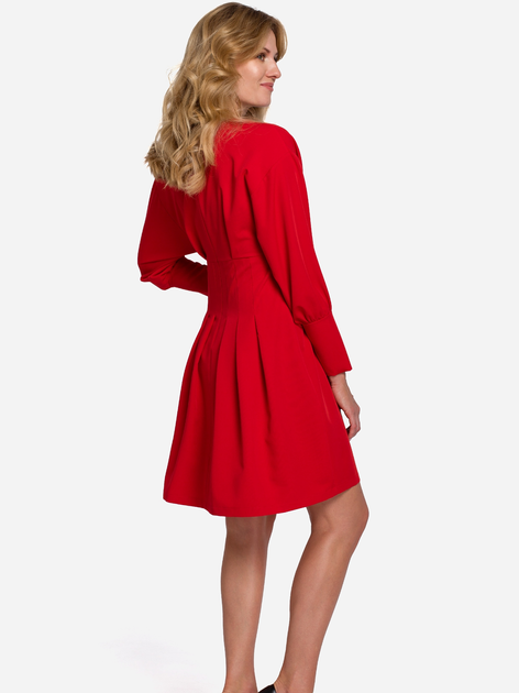 Плаття жіноче Makover K087 S Червоне (5903068496998) - зображення 2