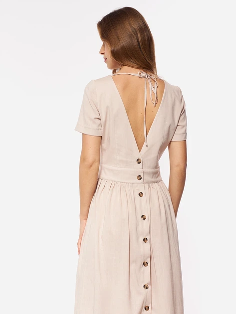Sukienka damska Nife S203 36 Beżowa (5908292720772) - obraz 4